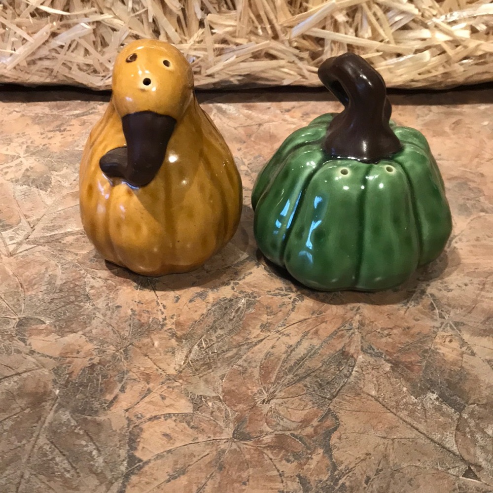 Linens and Things vintage gourd salt and pepper shaker set